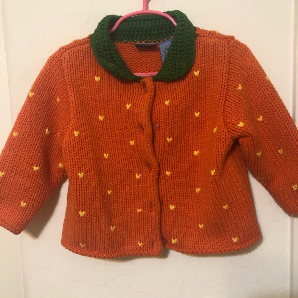 Lil pumpkin sweater 24mo